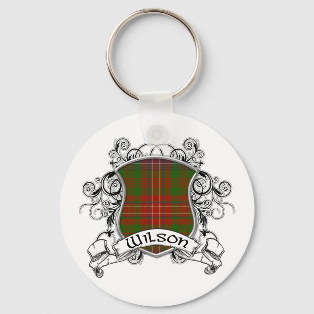 Wilson Tartan Shield Key Ring (Front)