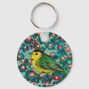 Wilson's Warbler Key Ring