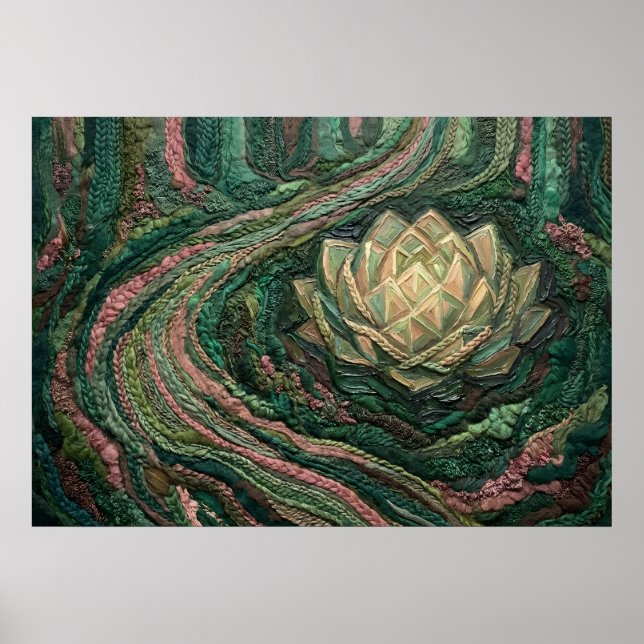 Wilting Rose Nature Spirit Wall Art (Front)