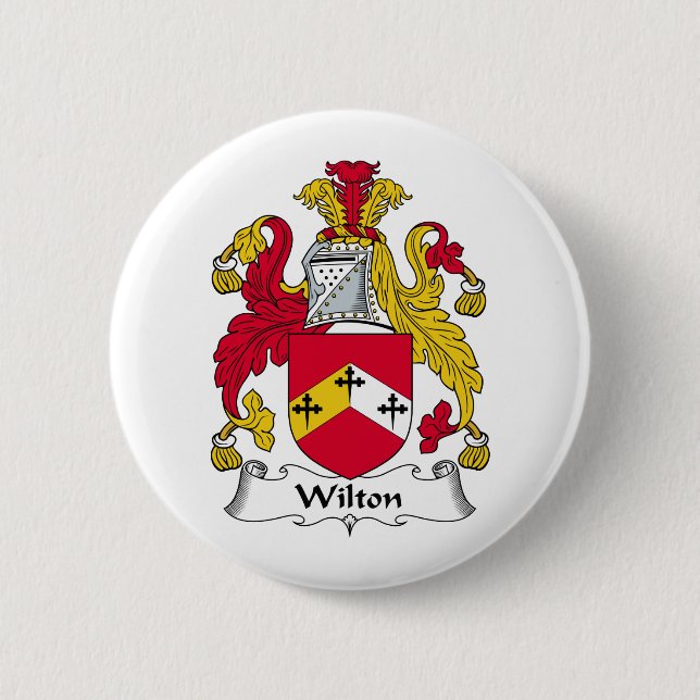 Wilton Family Crest 6 Cm Round Badge (Front)