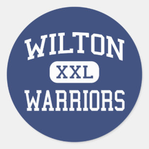 Wilton - Warriors - High - Wilton Connecticut Classic Round Sticker
