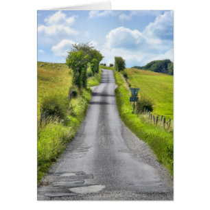 Wiltshire Country Lane blank notelet / card