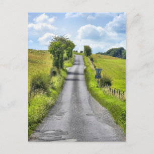 Wiltshire Country Lane postcard