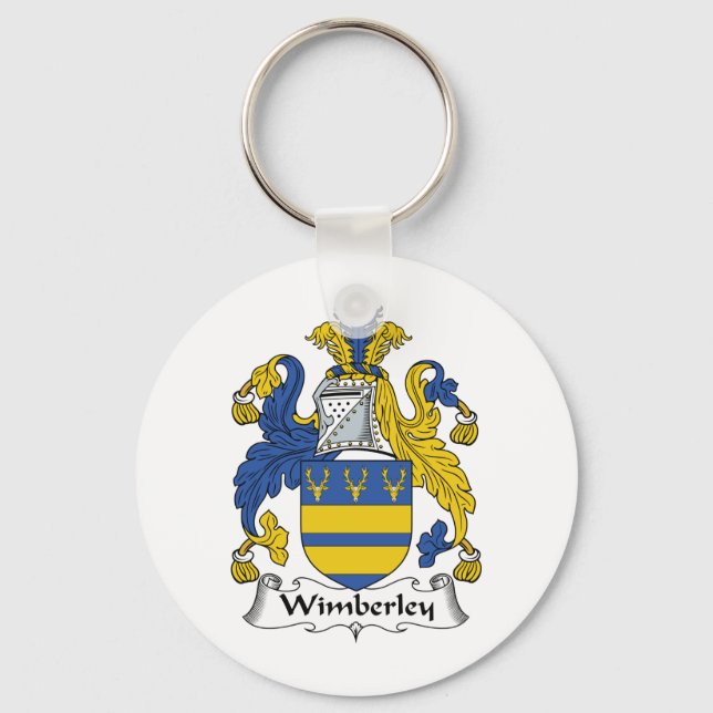 Wimberley Family Crest Key Ring (Front)