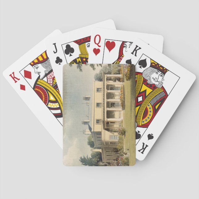 Wimbledon Park, from R. Ackermann's (1764-1834) 'R Playing Cards (Back)