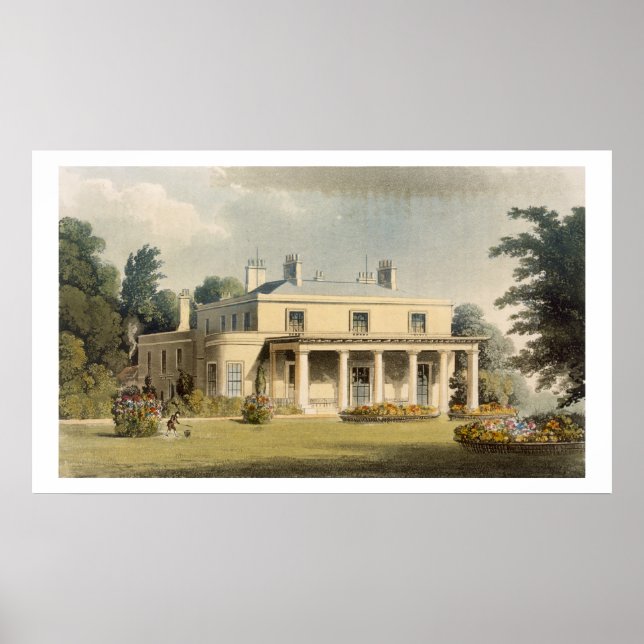 Wimbledon Park, from R. Ackermann's (1764-1834) 'R Poster (Front)