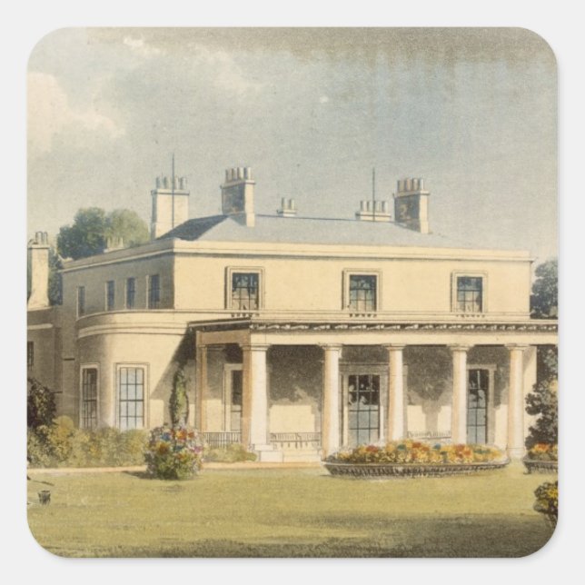Wimbledon Park, from R. Ackermann's (1764-1834) 'R Square Sticker (Front)
