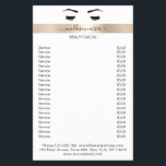 Wimpern Augenbrauen Flyer<br><div class="desc">Personalisierbare Flyer mit Wimpern & Augenbraue Illustration mit Gold Streifen. Perfekt für Wimpern  & Makeup Artisten,  Friseure und Kosmetiker. Editiere dein Produkt in Minuten in dem Du deine Daten hinzu fügst.
 Über "weiteres personalisieren" kannst Du die Schriftart/Farbe/Position verändern.</div>
