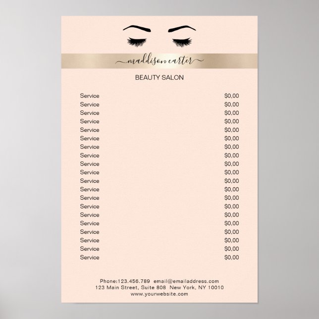 Wimpern Augenbrauen  Poster (Front)