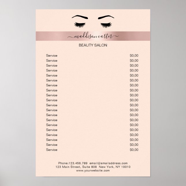 Wimpern Augenbrauen Poster (Front)