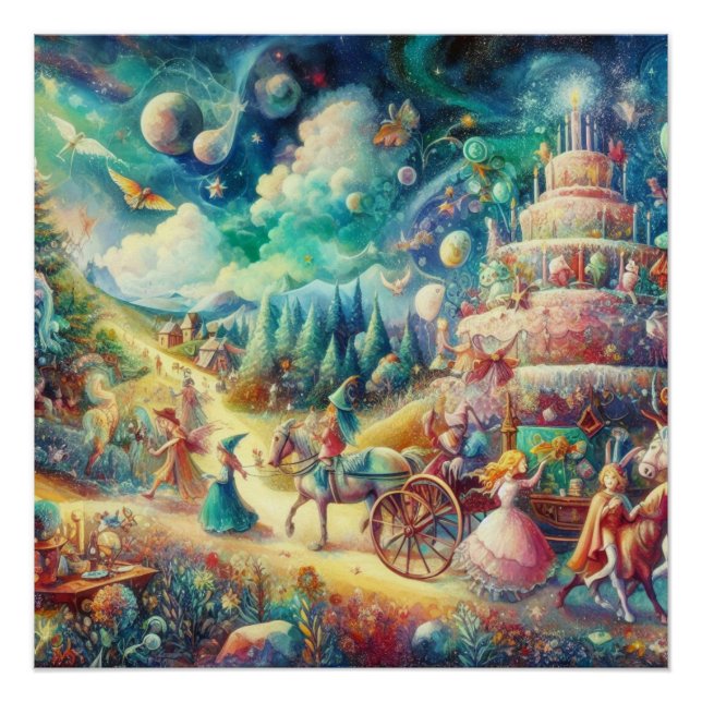 Wimsical Birthday celebration  Poster (Front)