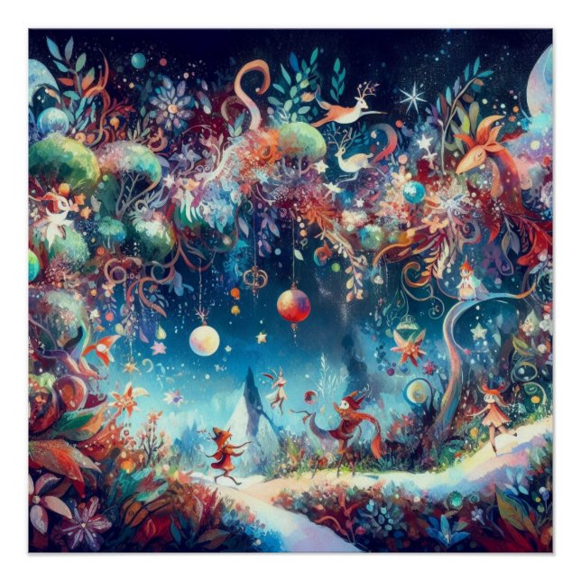 Wimsical christmas celebration  poster (Front)