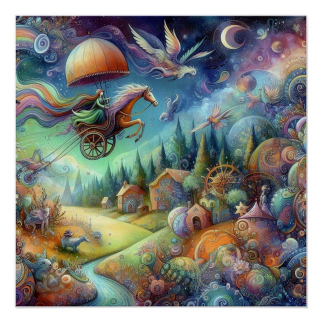 Wimsical Pony  Poster (Front)