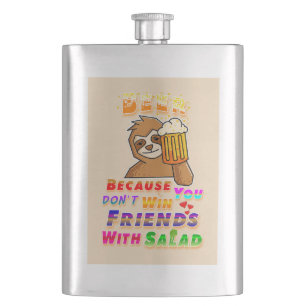 Win Friends With Beer Hip Flask