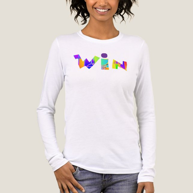 WIN Logo Women's Fun Tri-Blend Shirt (Front)