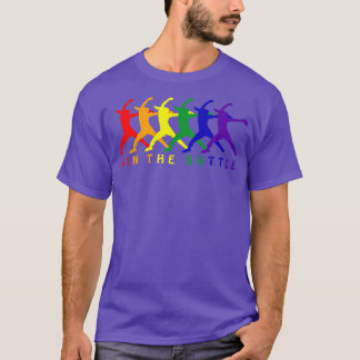 Win the Battle Fastpitch Softball Pitcher Pride LG T-Shirt