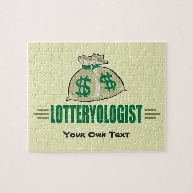 Win the Lottery! Funny Lottery Player's Jigsaw Puzzle (Horizontal)