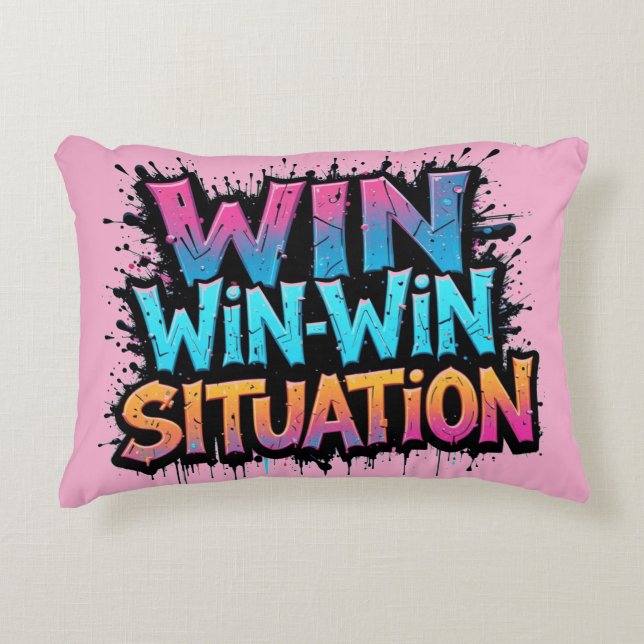 WIN-WIN Situation Decorative Cushion (Front)