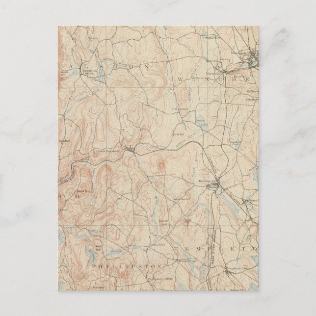 Winchendon, Massachusetts Postcard (Front)