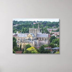 Winchester Cathedral view canvas print