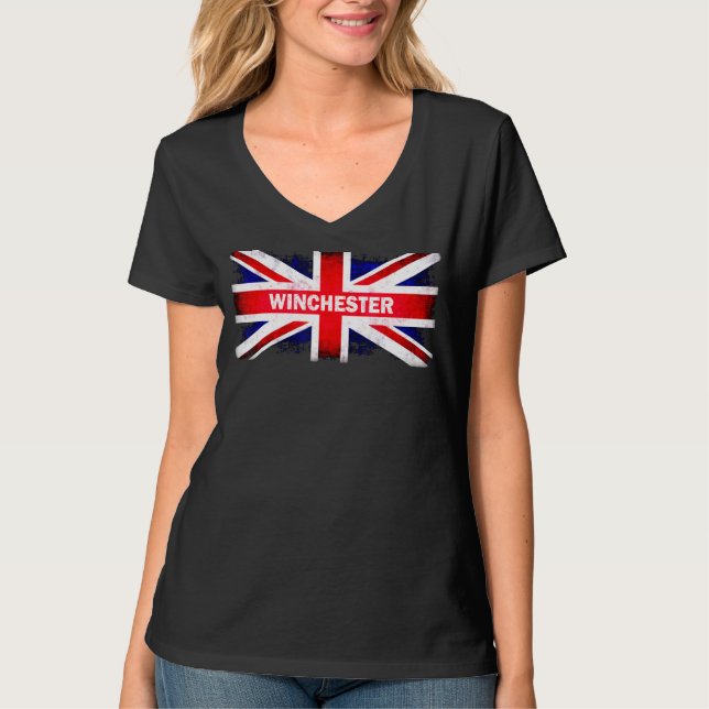 Winchester Uk British Flag T-Shirt (Front)