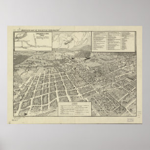 Winchester Virginia 1926 Antique Panoramic Map Poster