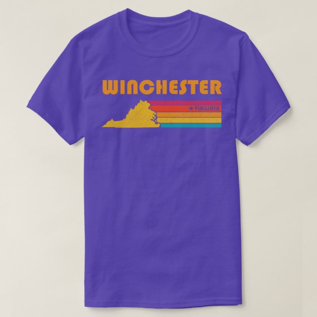Winchester Virginia Vintage Distressed Souvenir T-Shirt (Design Front)