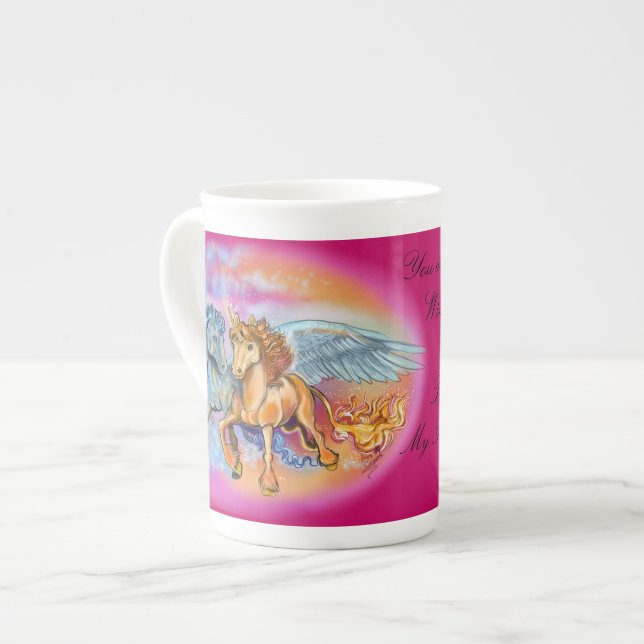 Wind and Flame Pegasus Unicorn~speciality mug (Front Left)