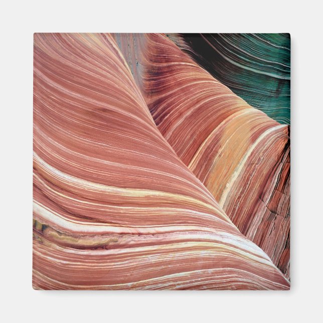 Wind and water eroded Navajo  sandstone in Magnet (Front)