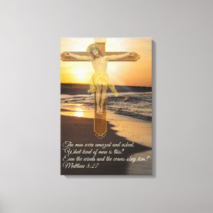 Wind And Waves Obey Him Canvas Print