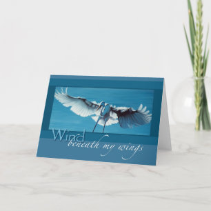 Wind, beneath my wings Greeting Card