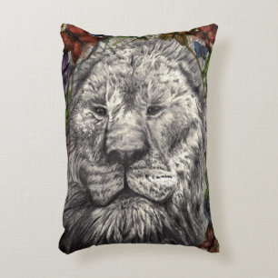 Wind Beneath My Wings Lion Butterfly Original Art Decorative Cushion