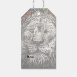 Wind Beneath My Wings Lion Butterfly Wildlife Art Gift Tags