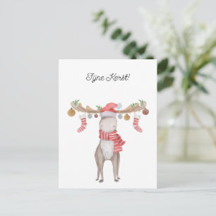 Wind card (10.8cm x 14.2cm) - Happy Christmas