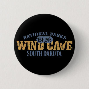 Wind Cave National Park 6 Cm Round Badge