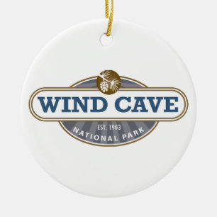Wind Cave National Park Ceramic Tree Decoration