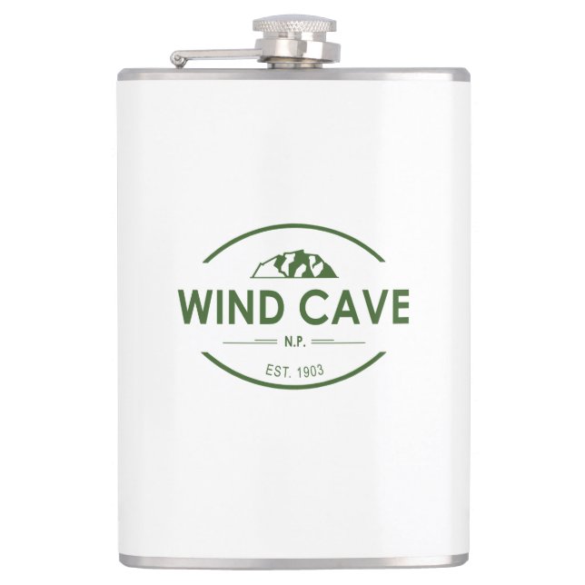 Wind Cave National Park Hip Flask (Front)
