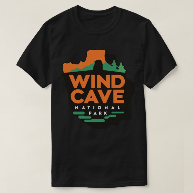 Wind Cave National Park Mirror of Natural Beauty T-Shirt (Design Front)
