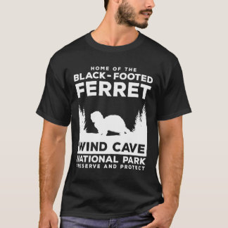 Wind Cave National Park  South Dakota Ferret T-Shirt