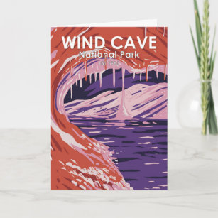 Wind Cave National Park South Dakota Vintage Card