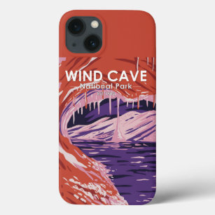 Wind Cave National Park South Dakota Vintage  iPhone 13 Case