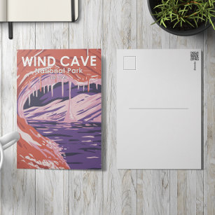 Wind Cave National Park South Dakota Vintage Postcard