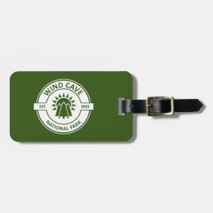 Wind Cave National Park Sun Trees Luggage Tag
