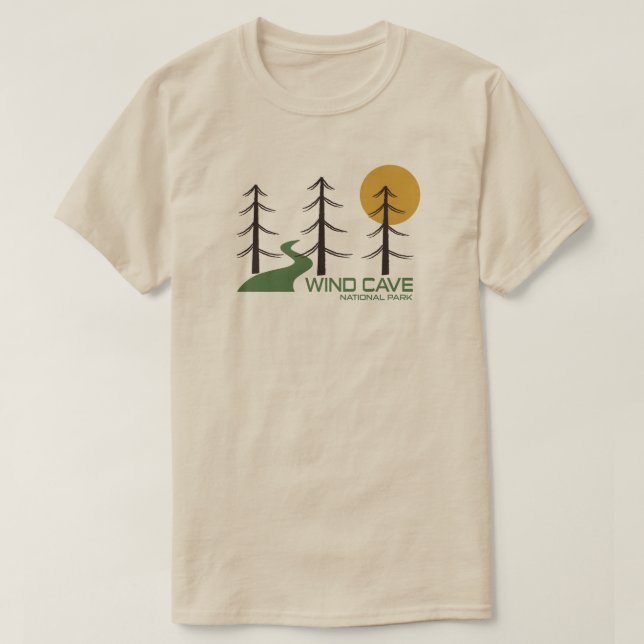 Wind Cave National Park Trail T-Shirt (Design Front)