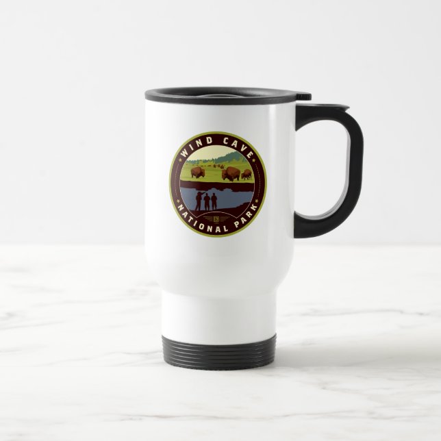 Wind Cave National Park Travel Mug (Right)