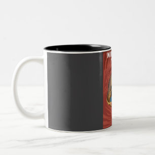 Wind Cave National Park Travel Poster  Two-Tone Coffee Mug