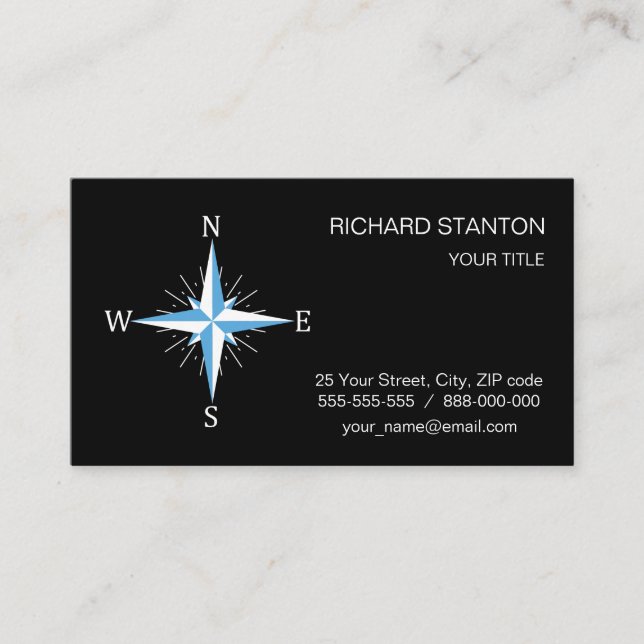 Wind compass business card (Front)