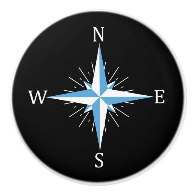 Wind compass ceramic knob (Front)