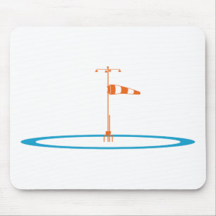 Wind Direction and Wind Speed Checked with Wind Di Mouse Pad