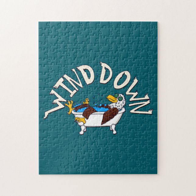 Wind Down Eagle Jigsaw Puzzle (Vertical)